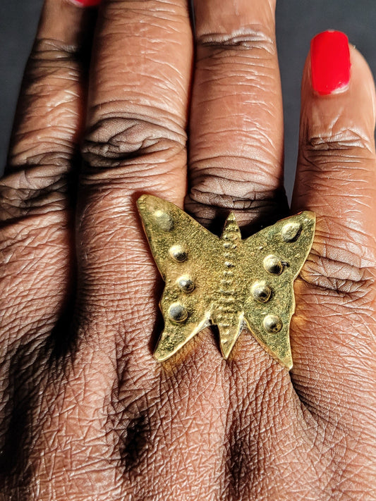 🌿 Adjustable Brass Rings - Handcrafted Elegance from Kenya ✨