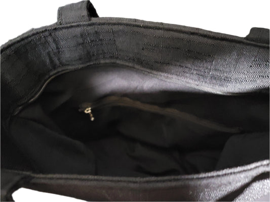 Ghanaian Black and Kente Print Canvas Tote Bag – Bold, Stylish & Culturally Inspired