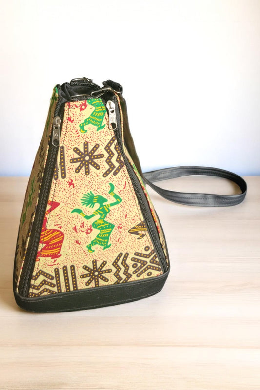 Ankara Pyramid Handbag