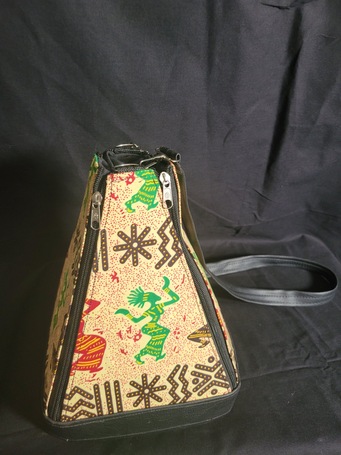 Ankara Pyramid Handbag