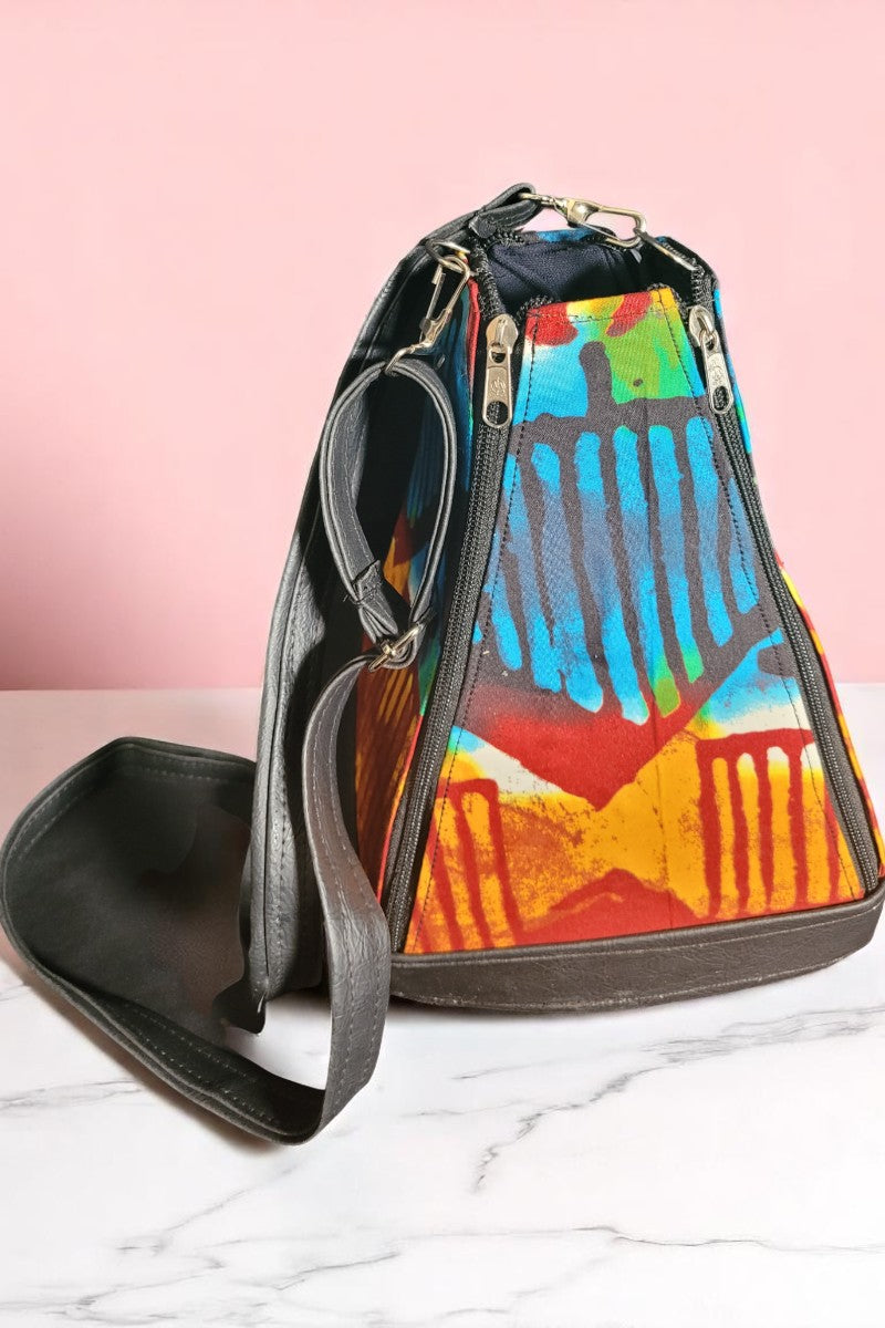 Ankara Pyramid Handbag
