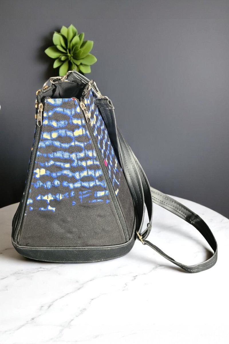 Ankara Pyramid Handbag
