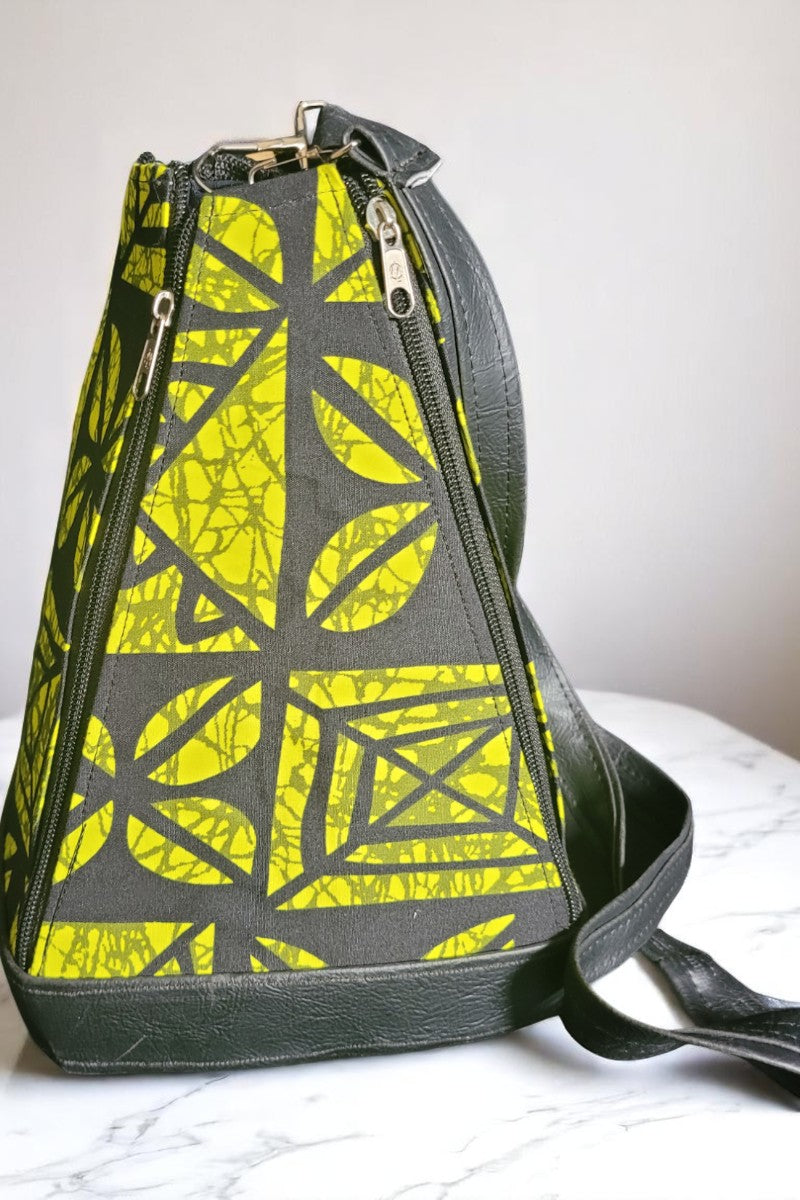 Ankara Pyramid Handbag