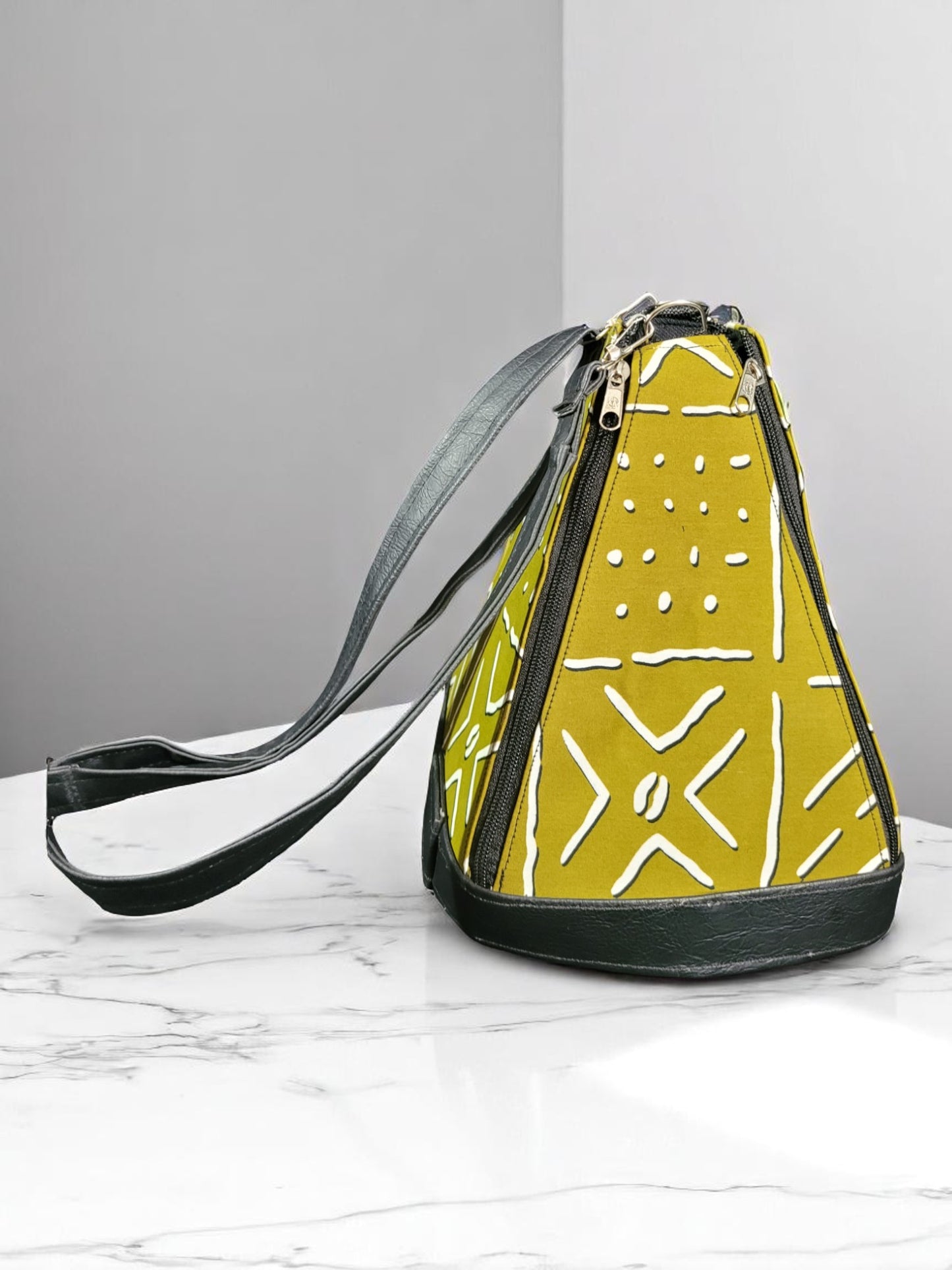 Ankara Pyramid Handbag