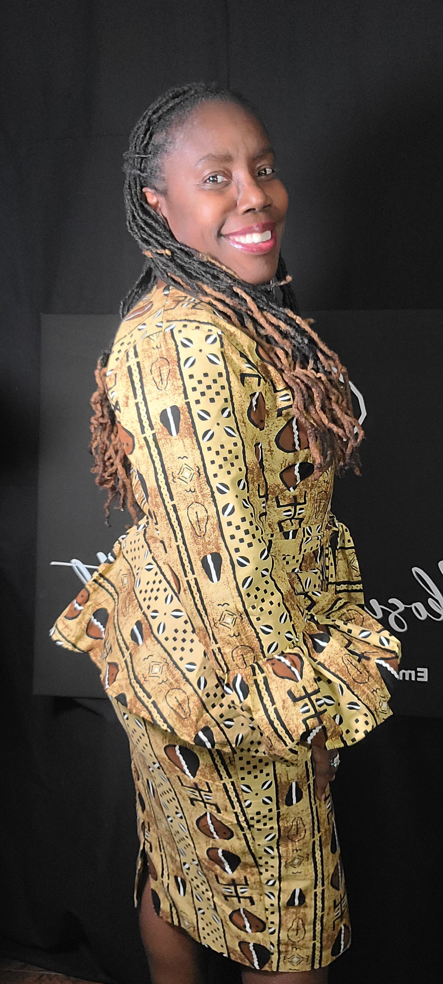 Royal Roots Wrap Top – Ghanaian Heritage Style