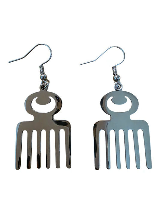 Duafe Earrings – Adinkra Symbol of Beauty, Care & Femininity