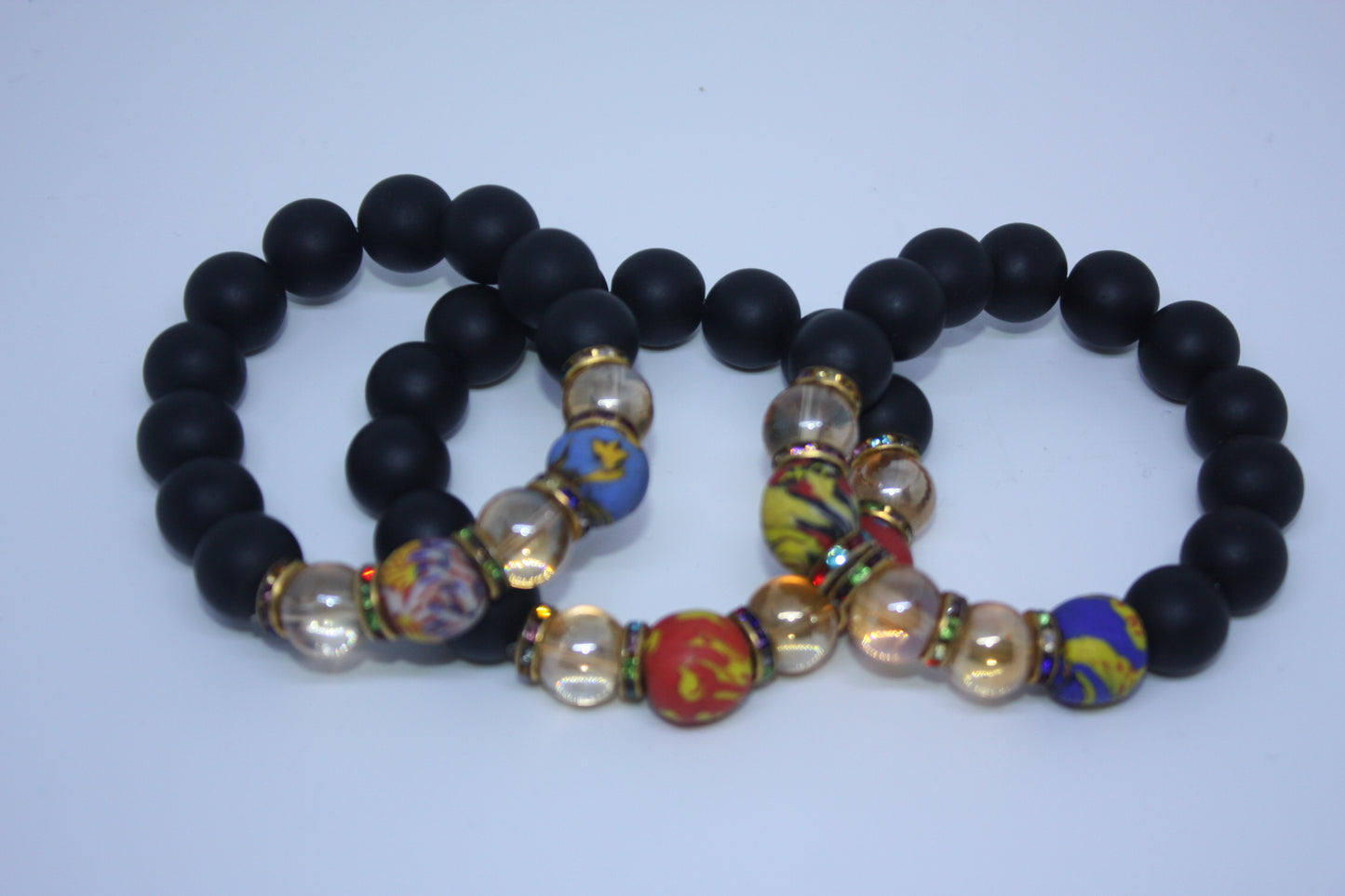 Handmade Ghanaian Glass Bead Bracelets – African Jewelry for Men & Women