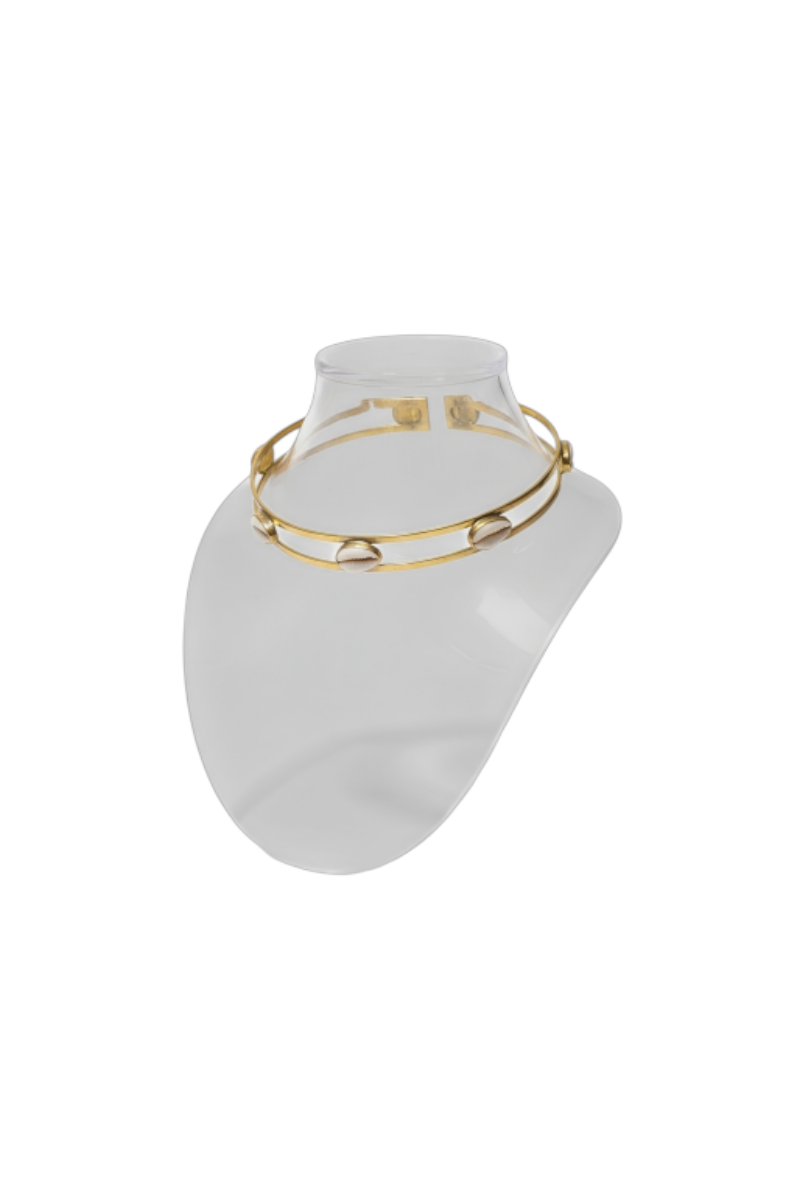 Cowrie Shell and Brass Chocker