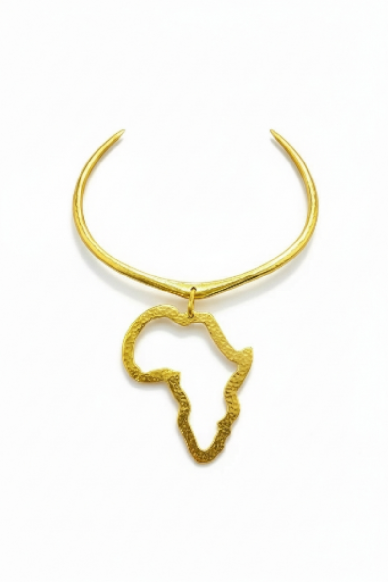 Brass Africa Choker