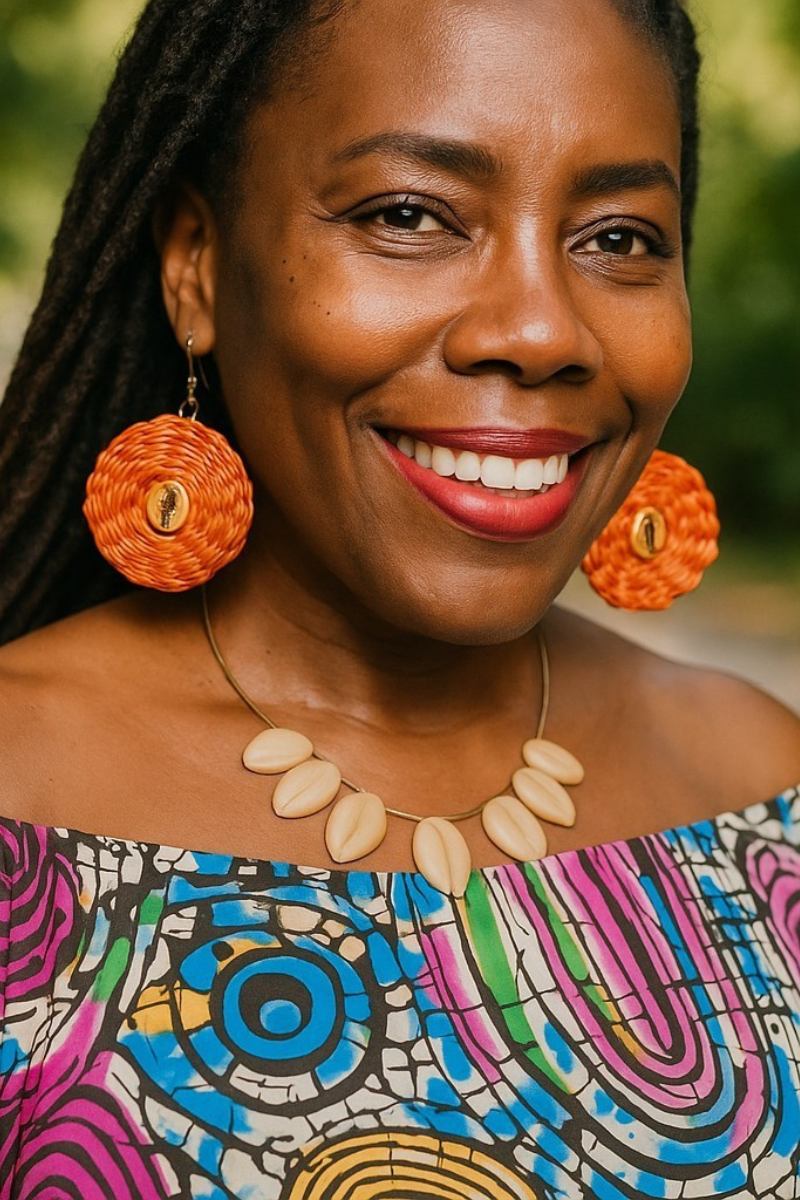 Handwoven Ghanaian Earrings – Bold Color Collection