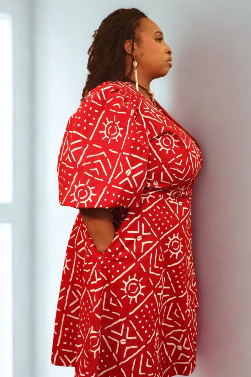 Sunrise Bold Wrap Dress