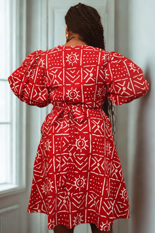 Sunrise Bold Wrap Dress