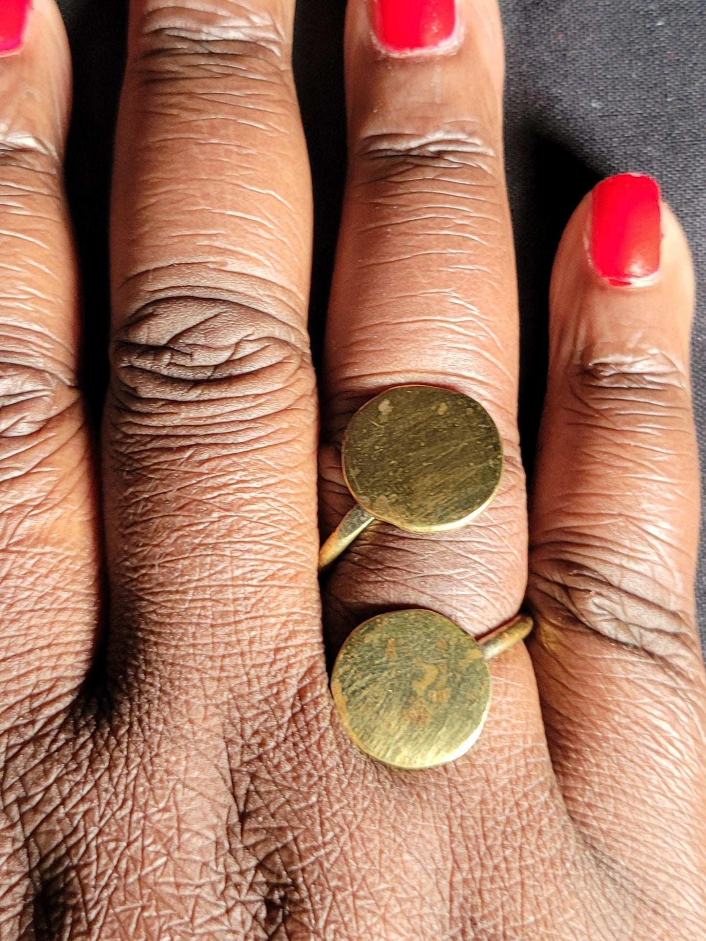 🌿 Adjustable Brass Rings - Handcrafted Elegance from Kenya ✨