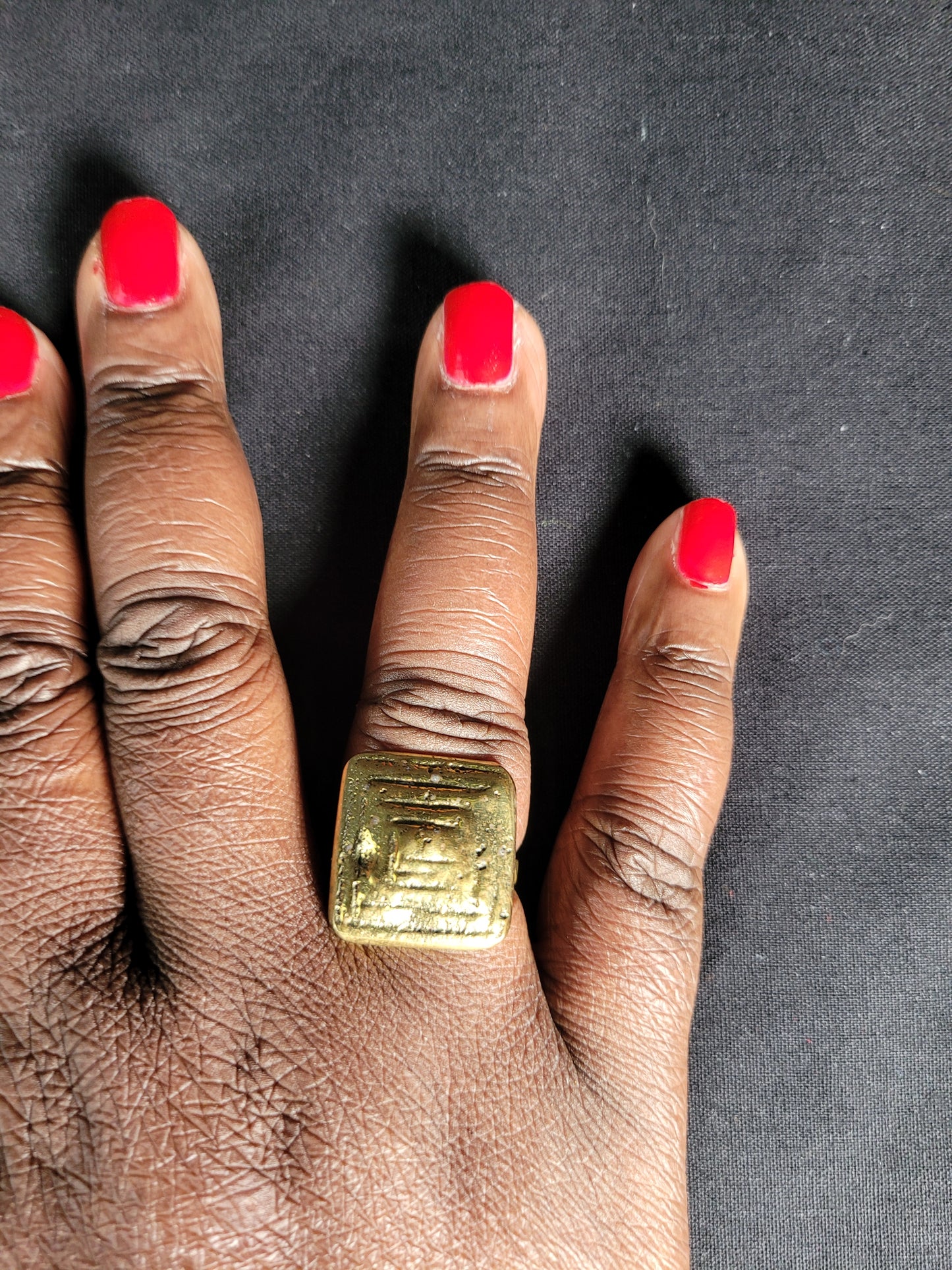 🌿 Adjustable Brass Rings - Handcrafted Elegance from Kenya ✨