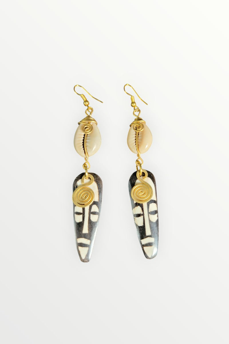 Assorted Bone & Horn Handmade Kenyan Drop Earrings