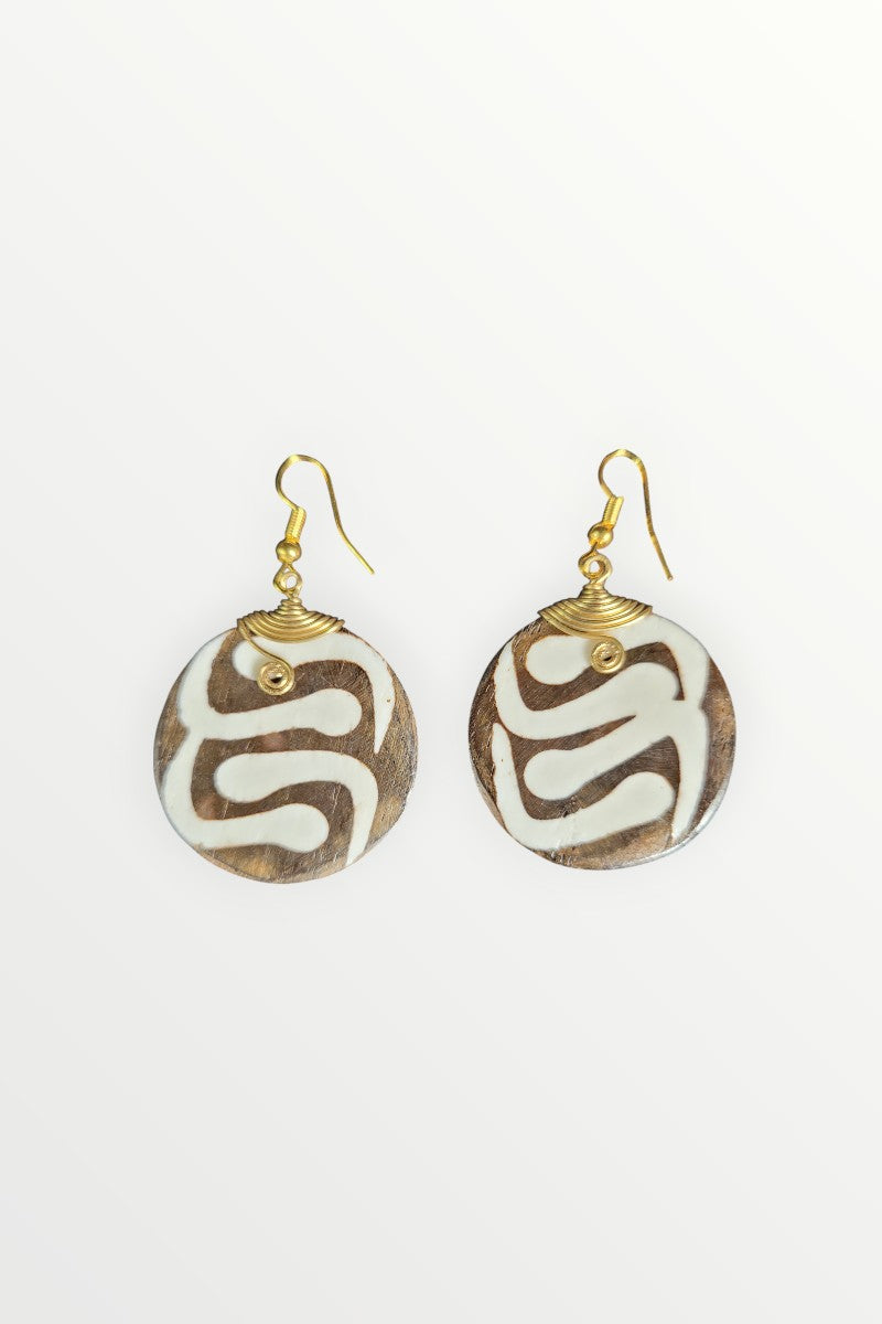 Assorted Bone & Horn Handmade Kenyan Drop Earrings