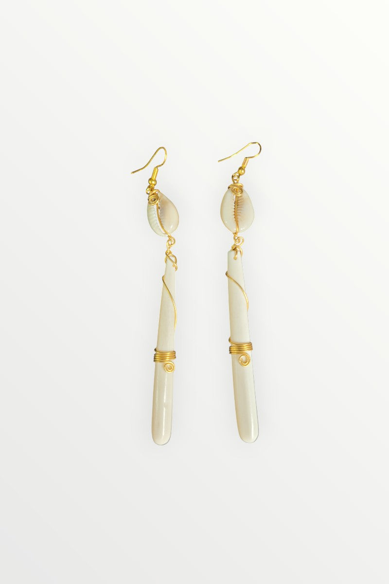 Assorted Bone & Horn Handmade Kenyan Drop Earrings