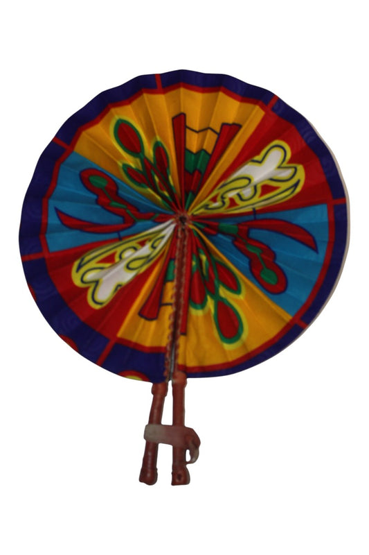 Handmade Ghanaian Ankara Print Fan – Assorted Prints
