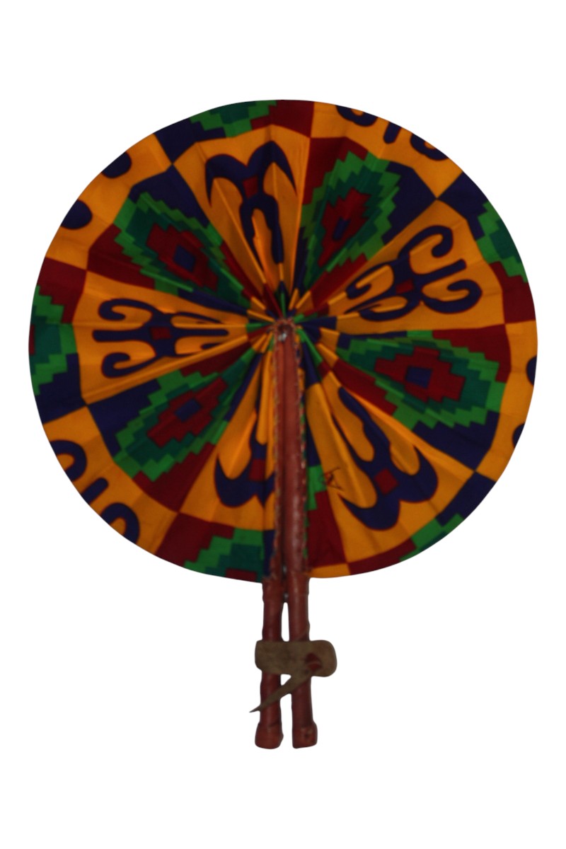 Handmade Ghanaian Ankara Print Fan – Assorted Prints
