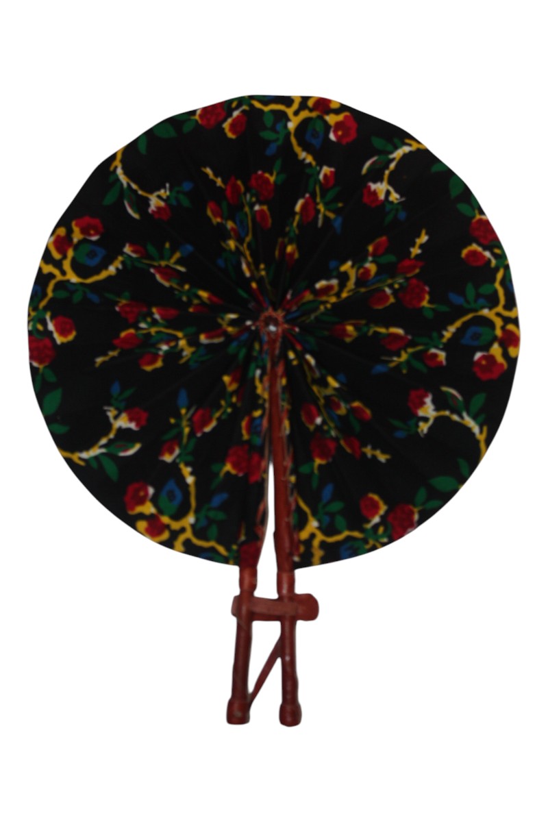 Handmade Ghanaian Ankara Print Fan – Assorted Prints