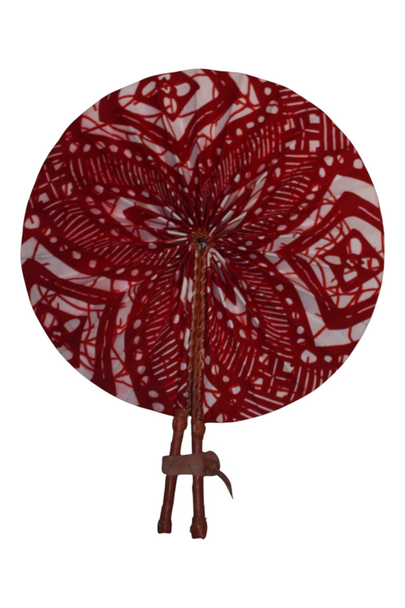 Handmade Ghanaian Ankara Print Fan – Assorted Prints