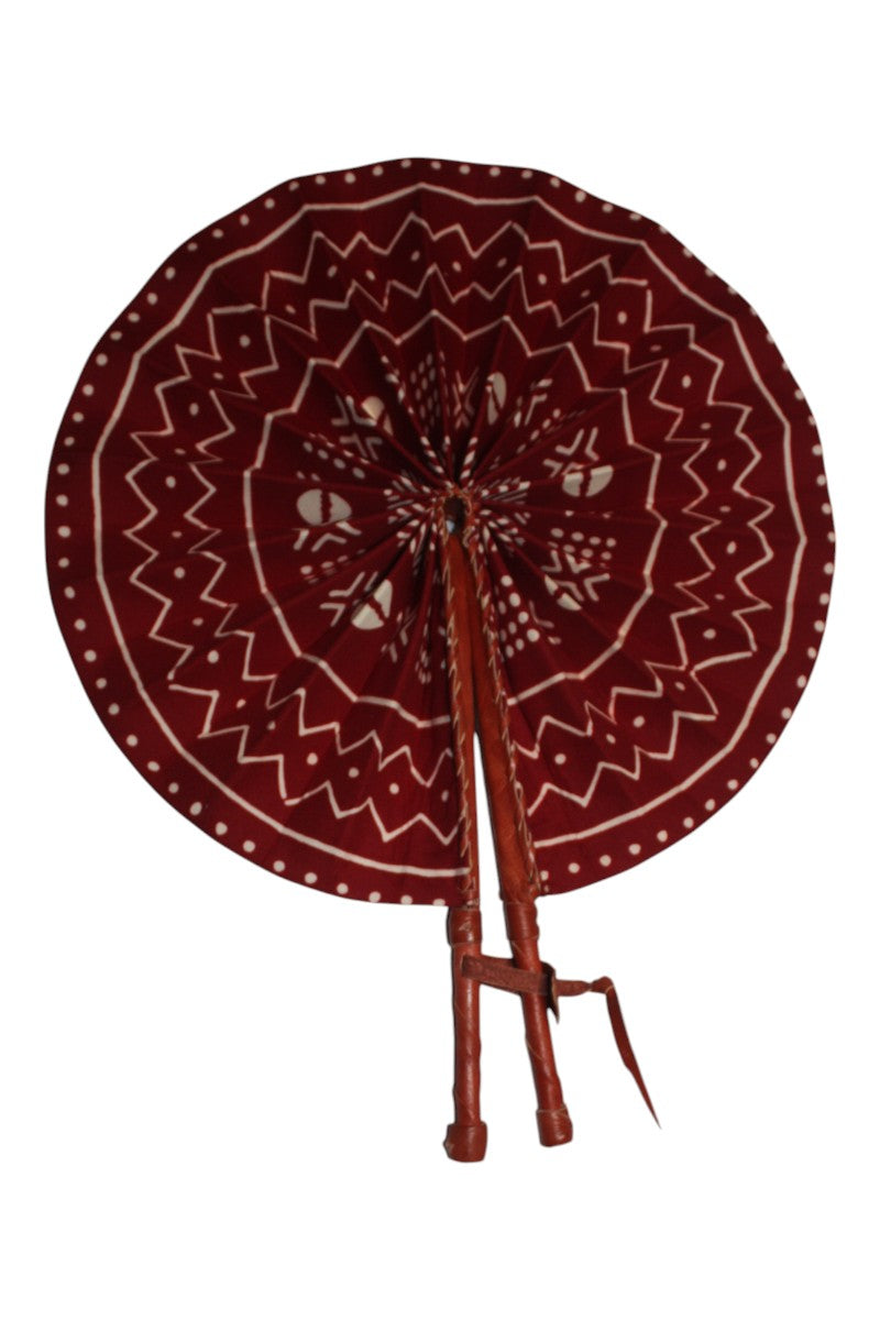 Handmade Ghanaian Ankara Print Fan – Assorted Prints