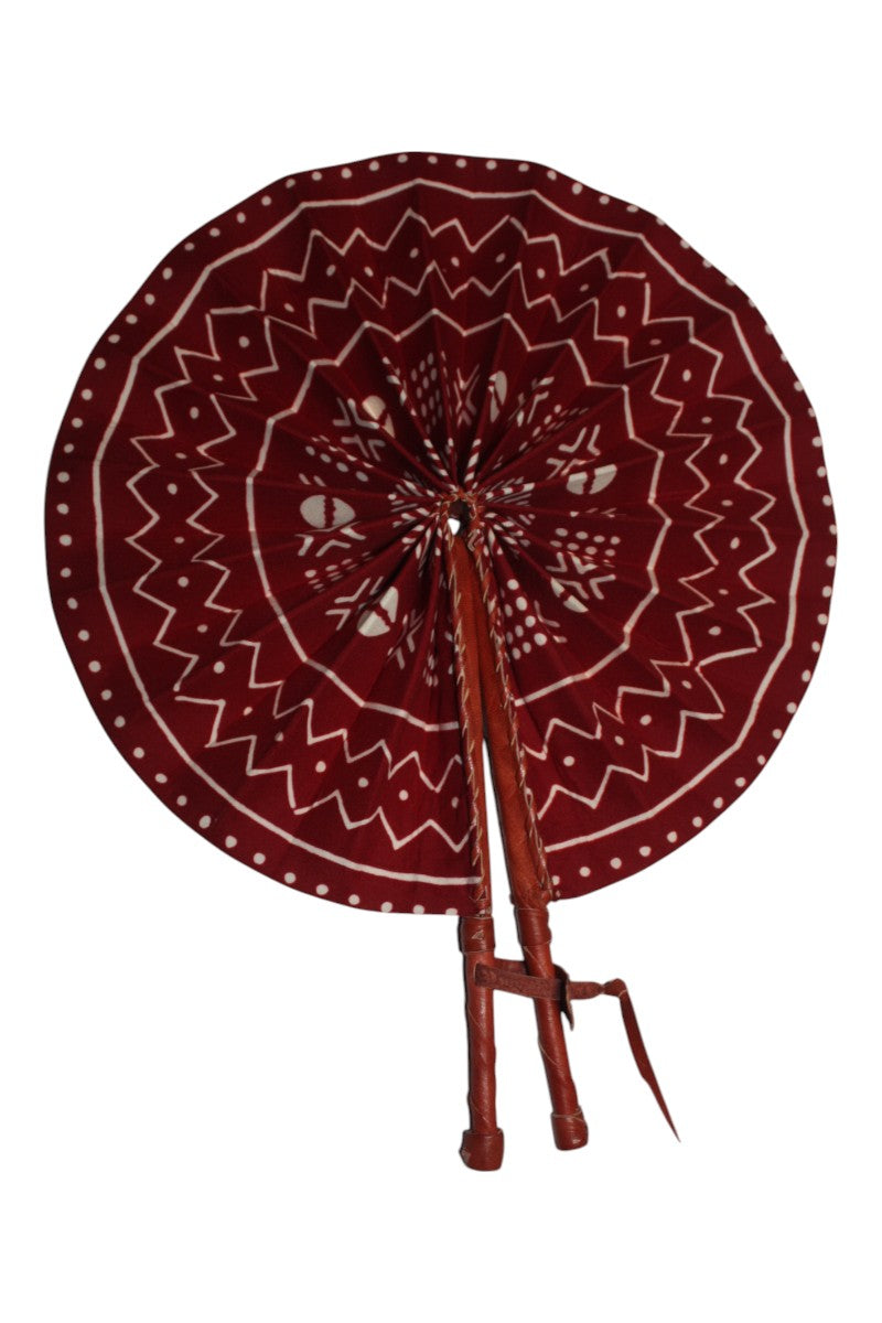 Handmade Ghanaian Ankara Print Fan – Assorted Prints