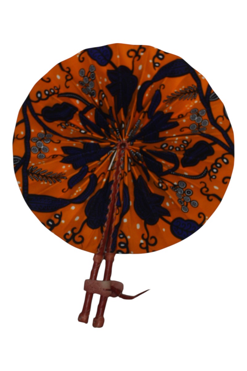 Handmade Ghanaian Ankara Print Fan – Assorted Prints