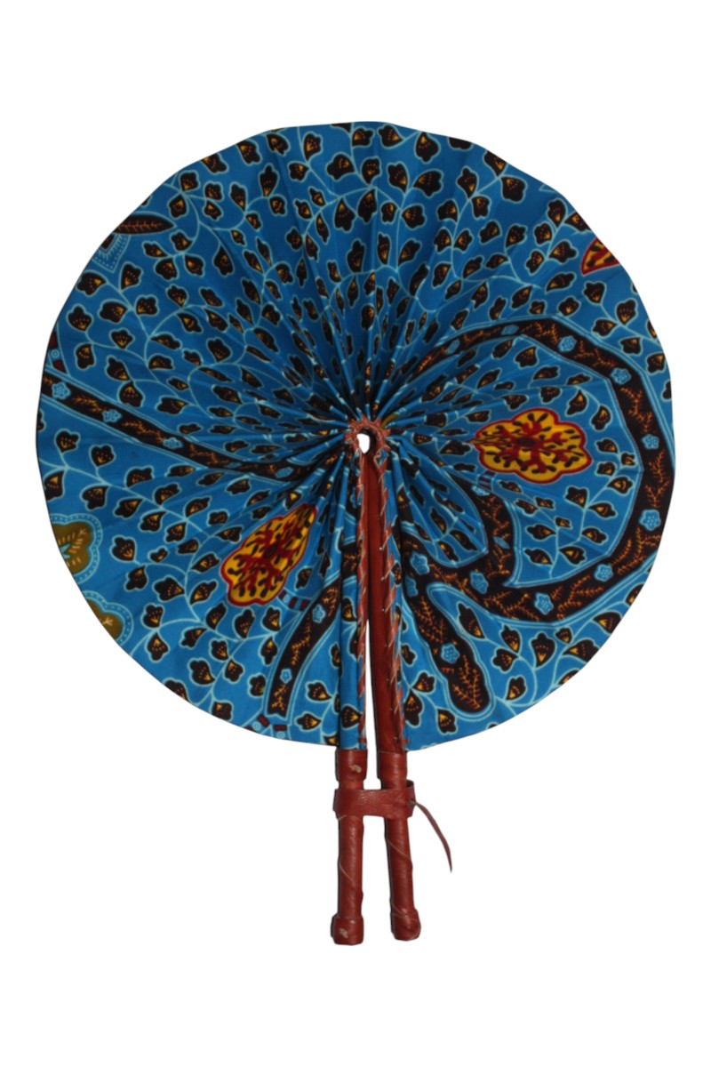 Handmade Ghanaian Ankara Print Fan – Assorted Prints