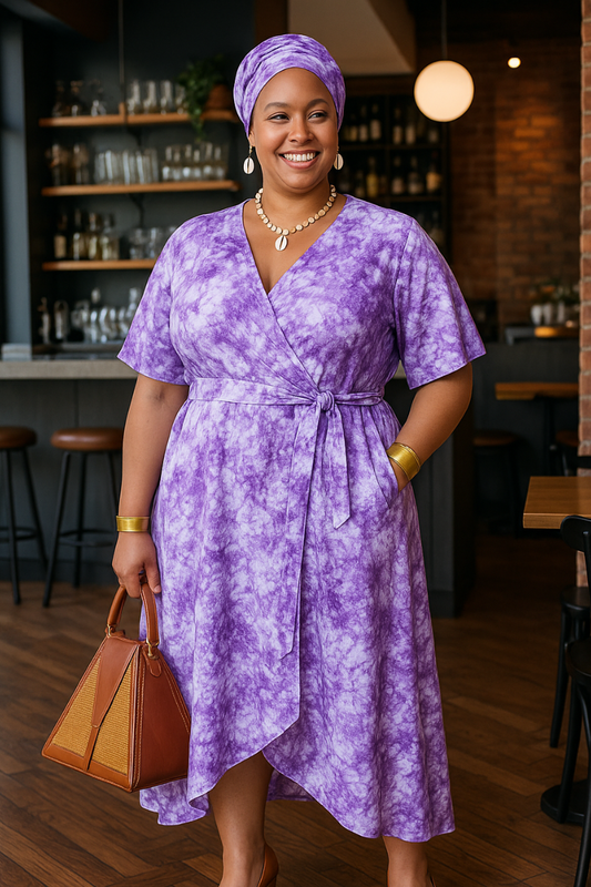 Lavender Bliss Wrap Dress