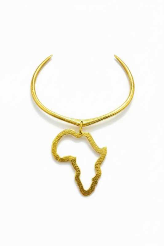 Brass Africa Choker