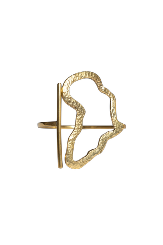 Brass Africa Cuff