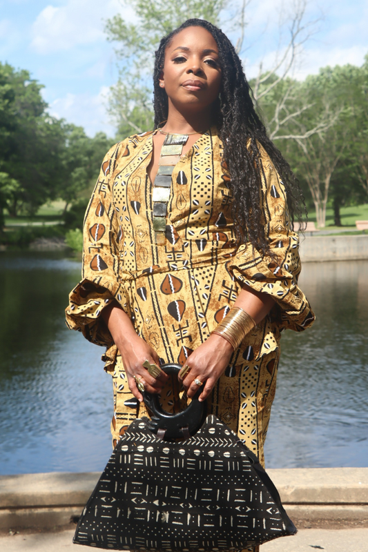 Royal Roots Wrap Top – Ghanaian Heritage Style