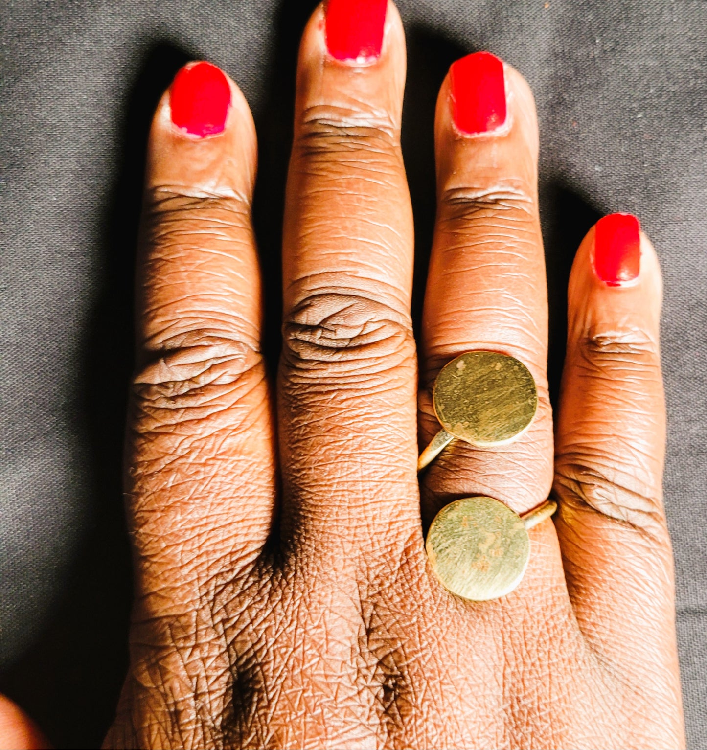 🌿 Adjustable Brass Rings - Handcrafted Elegance from Kenya ✨