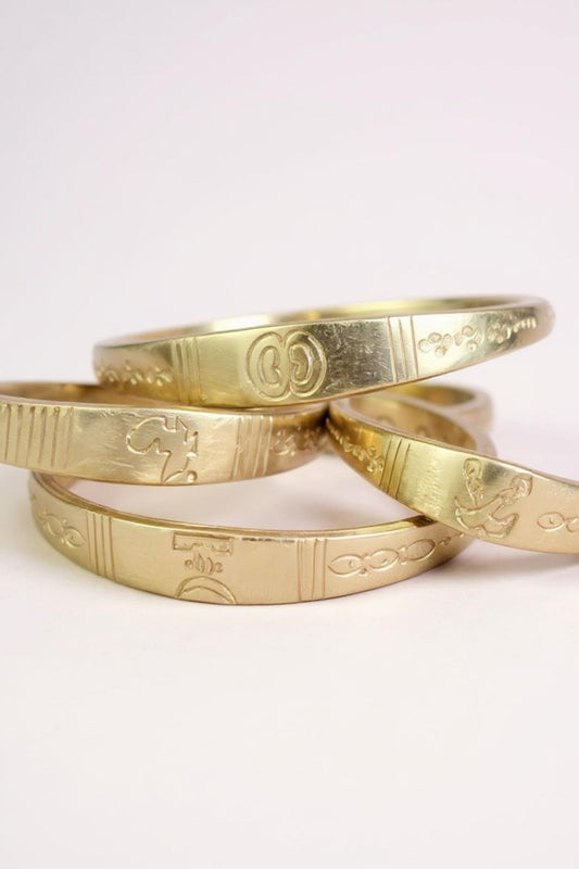 Handcrafted African Brass Bangles – Timeless Elegance with Cultural Significance