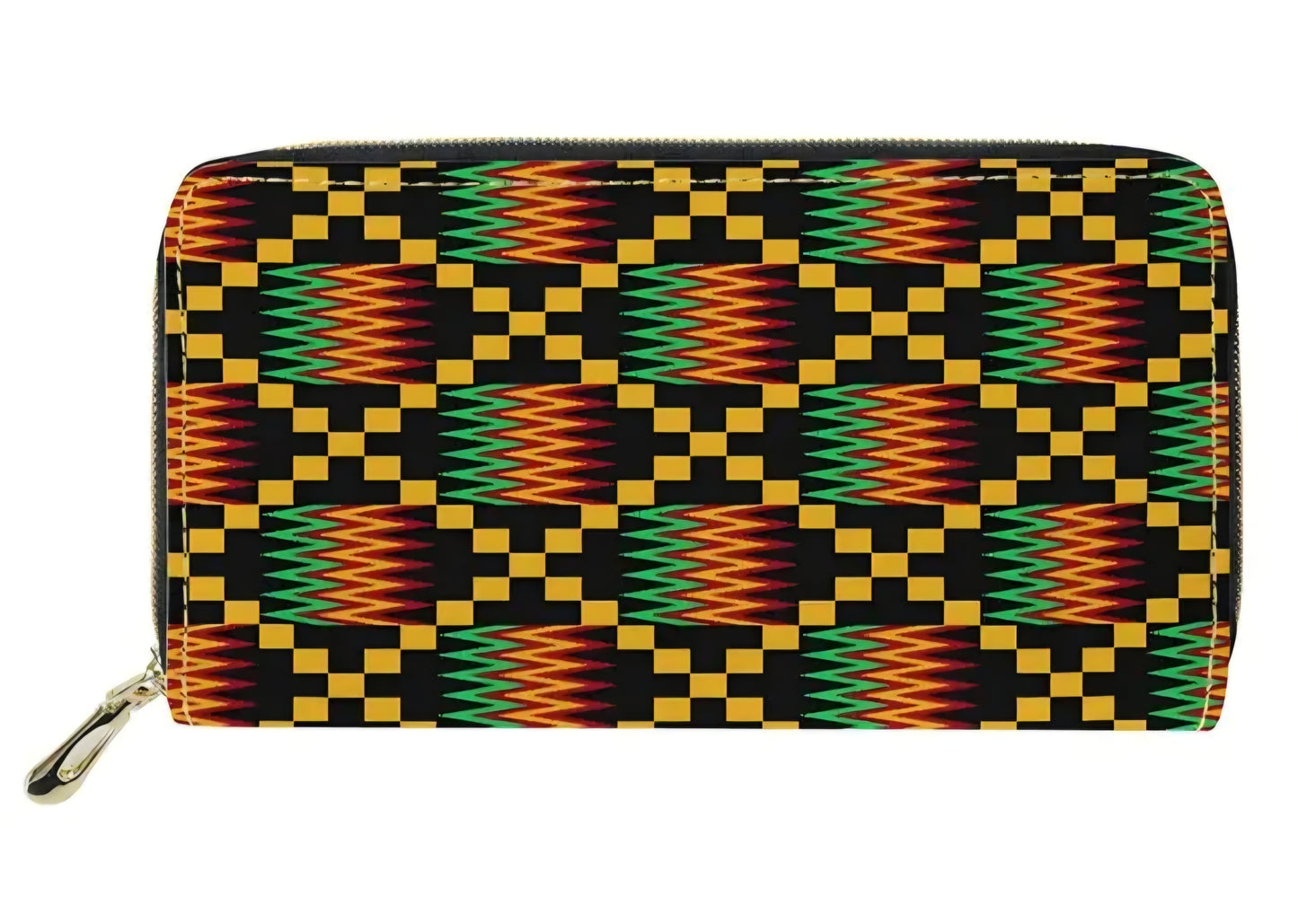 Vinyl Ankara Print Wallet – Bold, Functional & Limited Edition
