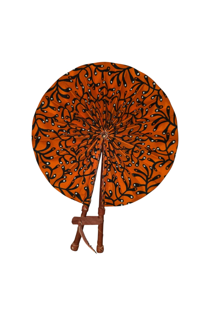 Handmade Ghanaian Ankara Print Fan – Assorted Prints