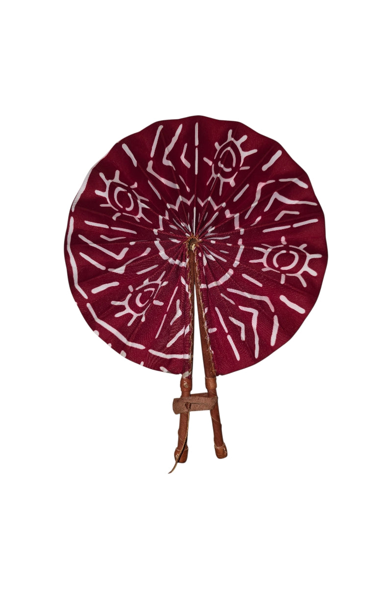 Handmade Ghanaian Ankara Print Fan – Assorted Prints