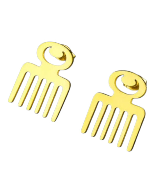 Adinkra Symbol Post Earrings