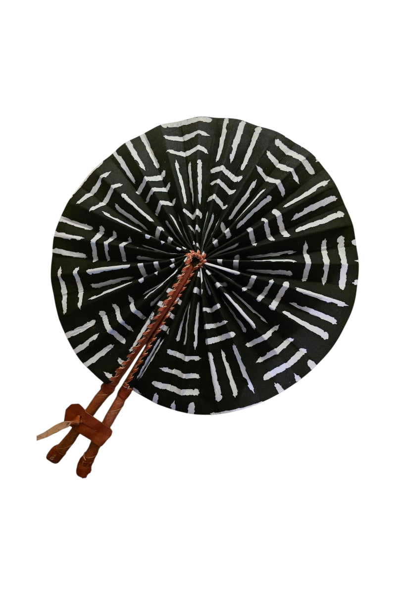 Handmade Ghanaian Ankara Print Fan – Assorted Prints