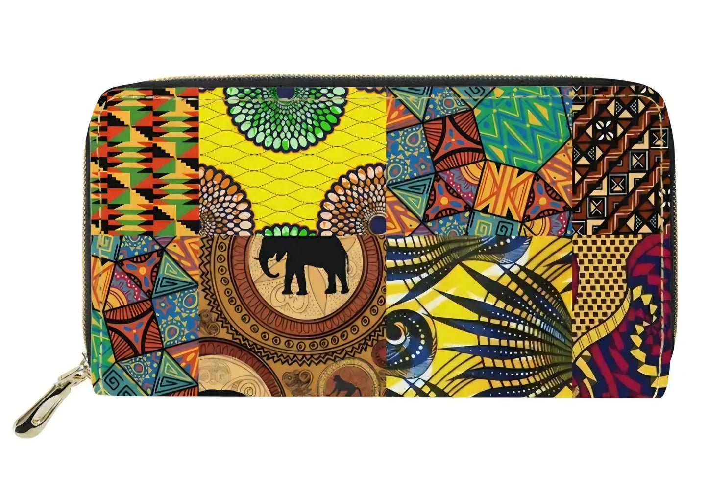 Vinyl Ankara Print Wallet – Bold, Functional & Limited Edition