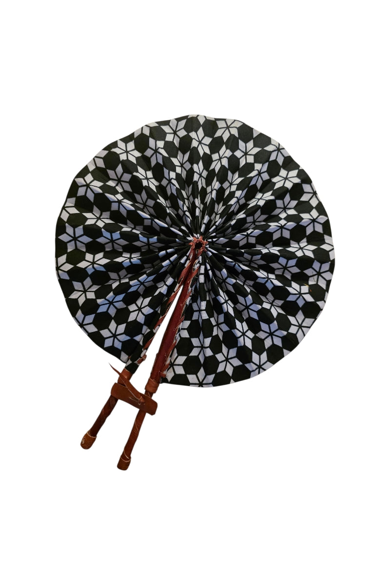Handmade Ghanaian Ankara Print Fan – Assorted Prints
