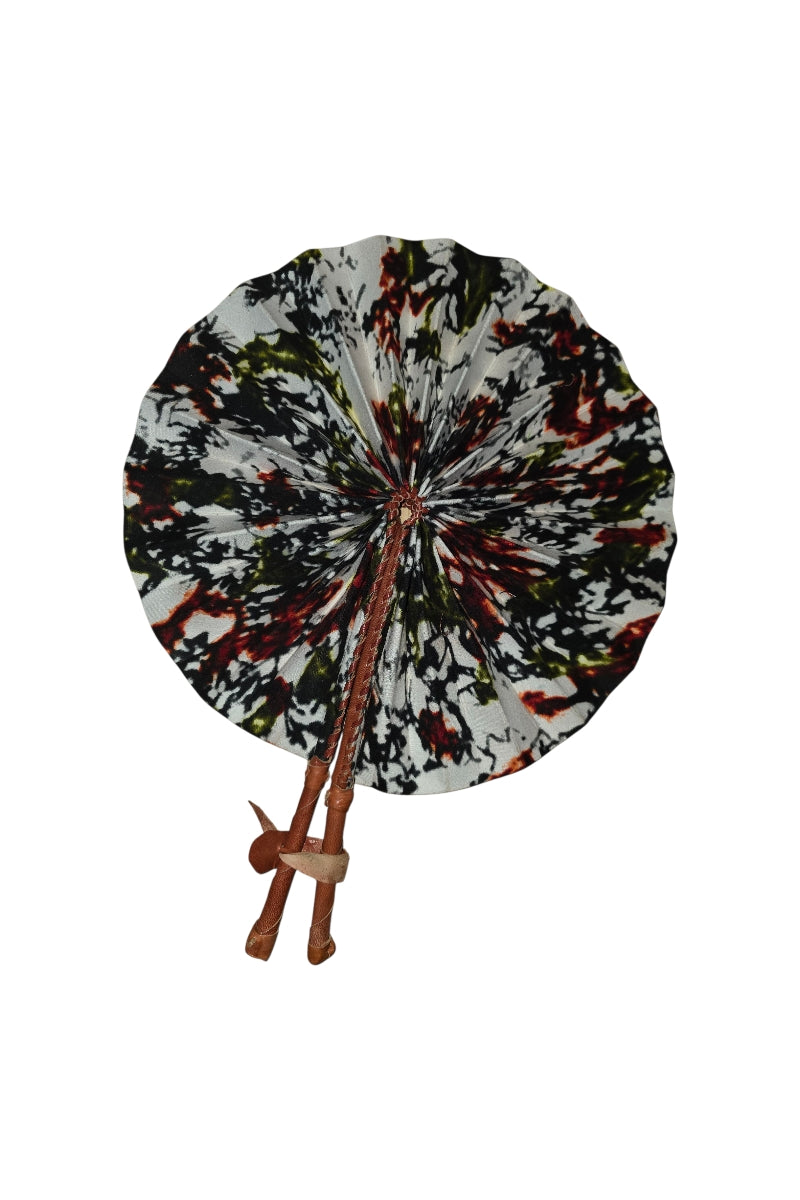 Handmade Ghanaian Ankara Print Fan – Assorted Prints