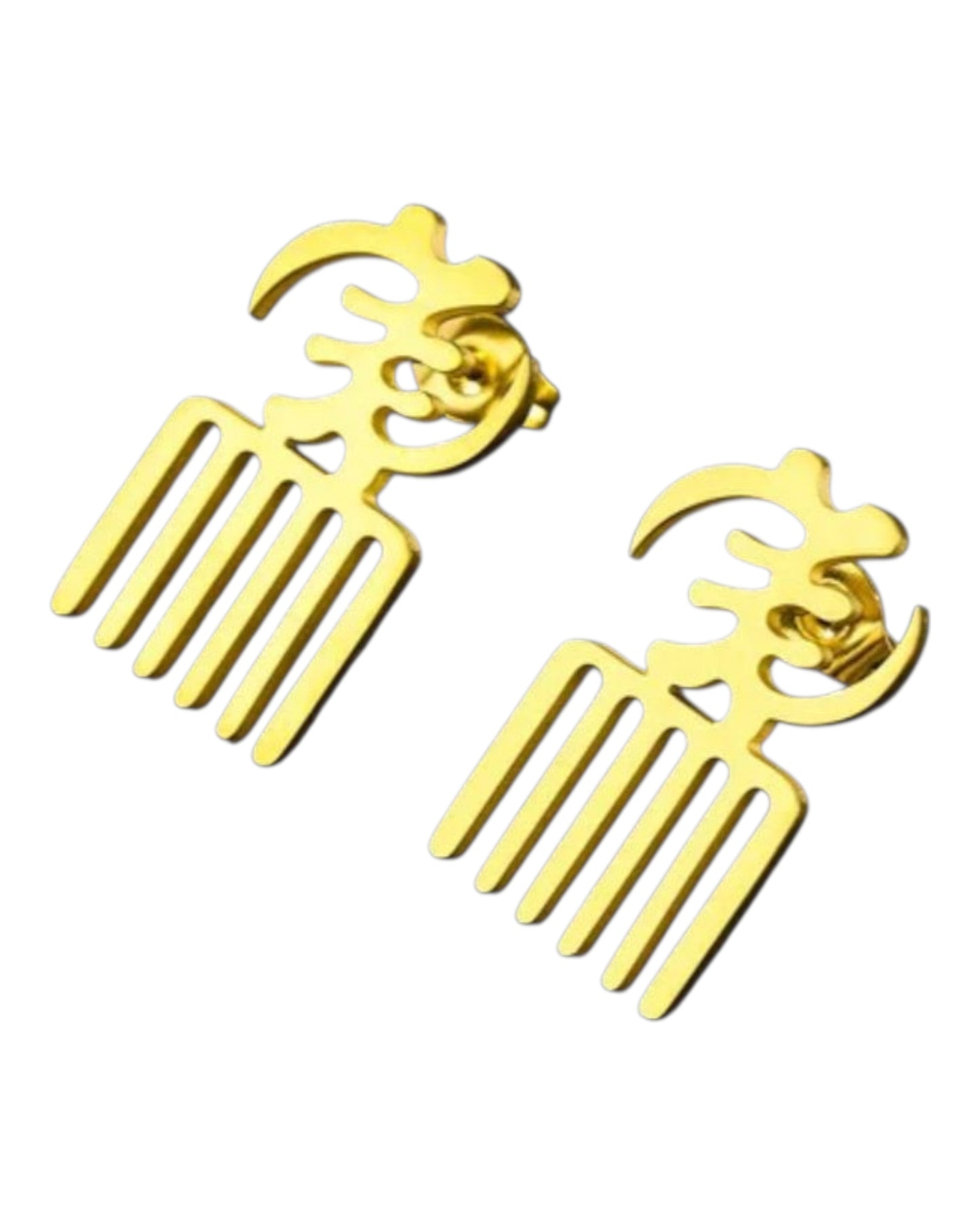 Adinkra Symbol Post Earrings