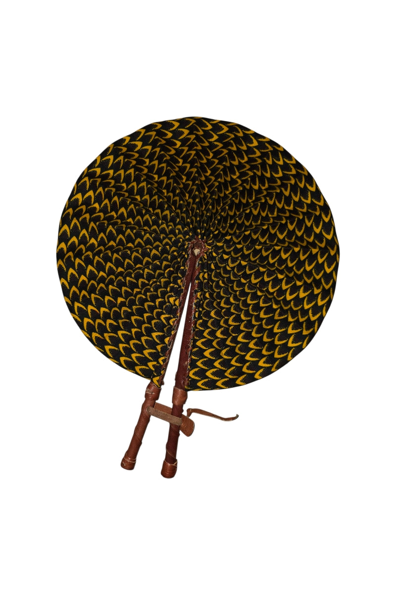 Handmade Ghanaian Ankara Print Fan – Assorted Prints